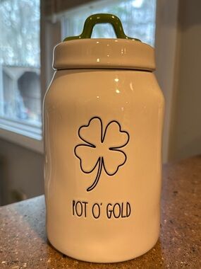 Rae Dunn Ceramic 'Pot O' Gold' Canister